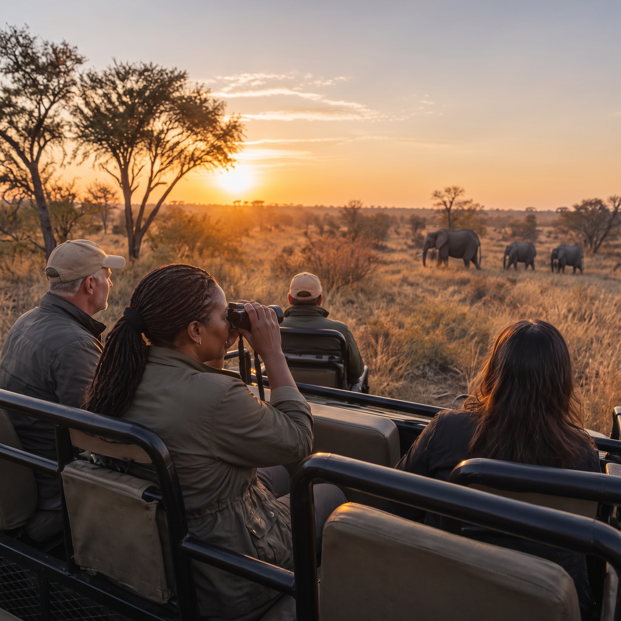First light on safari in the Kruger bushveld